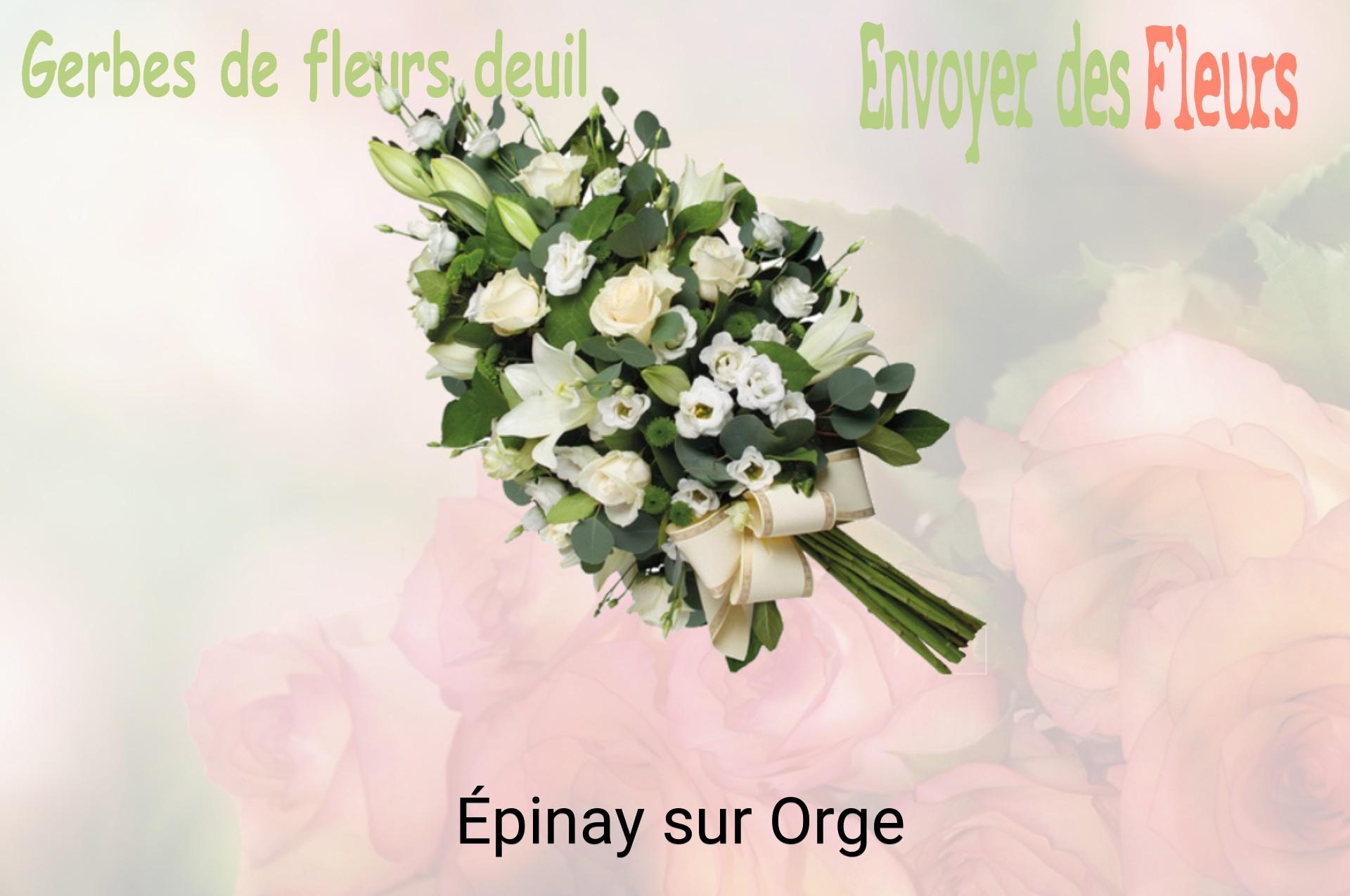 Gerbe de fleurs de deuil livrée à Épinay-sur-Orge